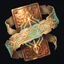 Scholars who etch microscopic musical geometries onto strips of copper and vellum, producing Chime-Sigils that slot into weapons to alter skill effects, alongside party-wide buff scrolls and dungeon keys.